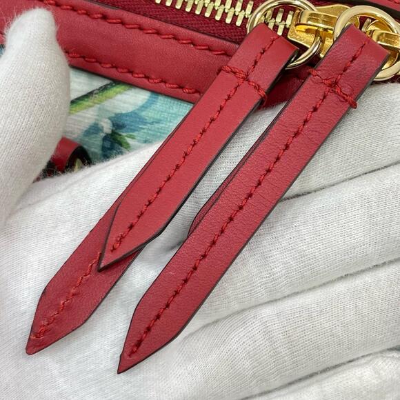 Gucci GG Blooms Floral Flower Shoulder Bag Blue Red Brown - Picture 14 of 15